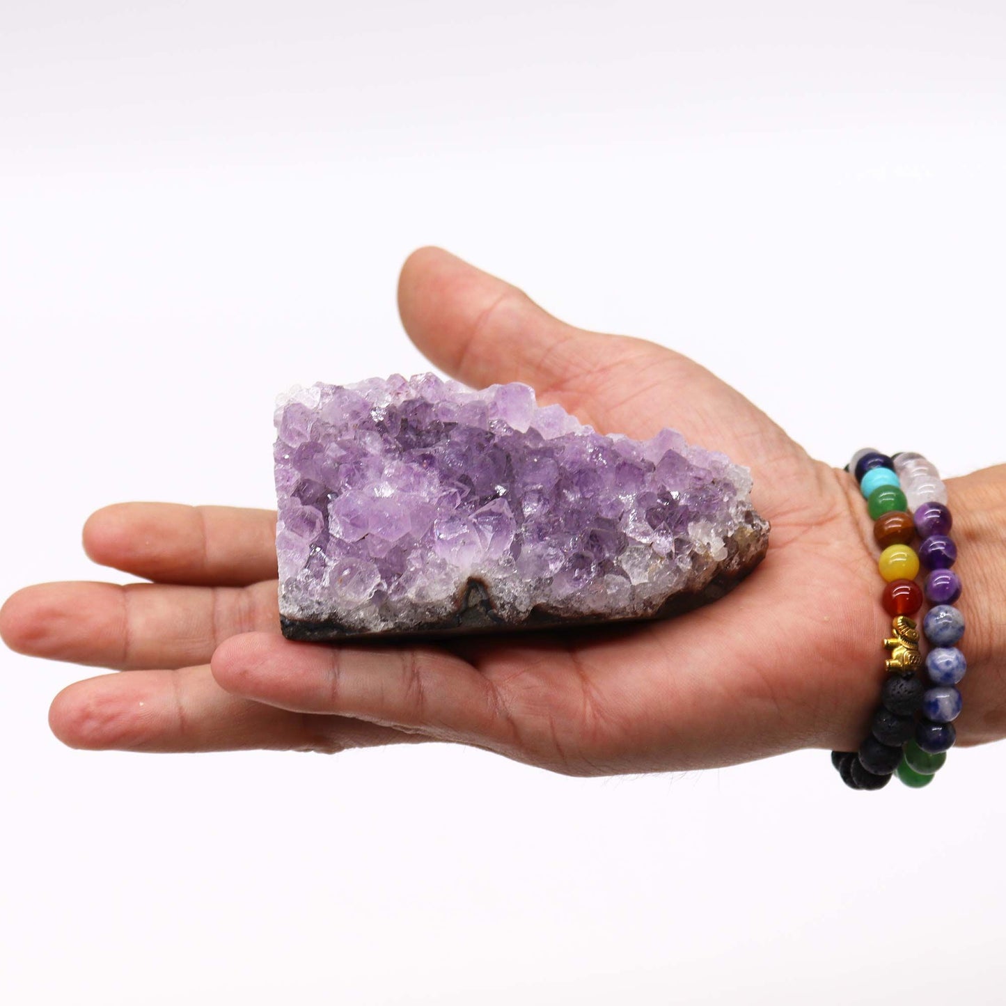 Hochwertiger natürlicher Amethyst Standcluster – mittlere Größe