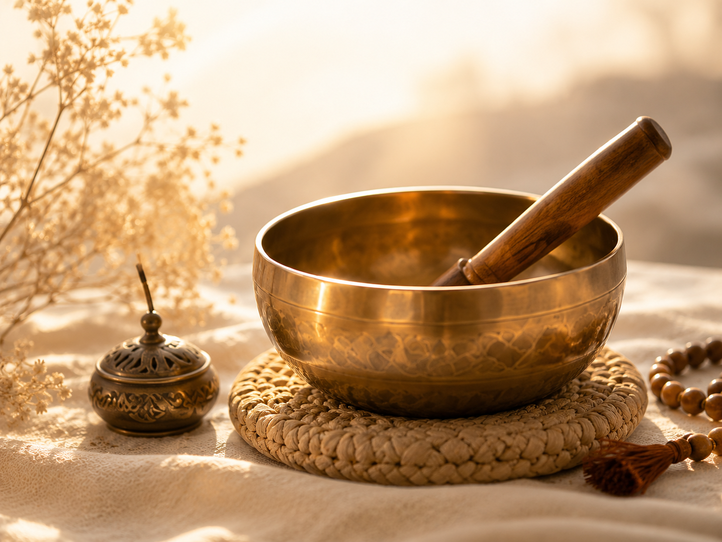 Klangschale und MeditationszubehÃ¶r