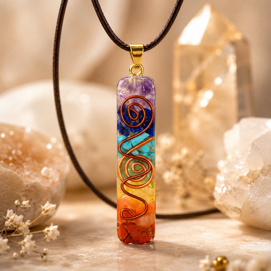 7 Chakra Orgonit Halskette