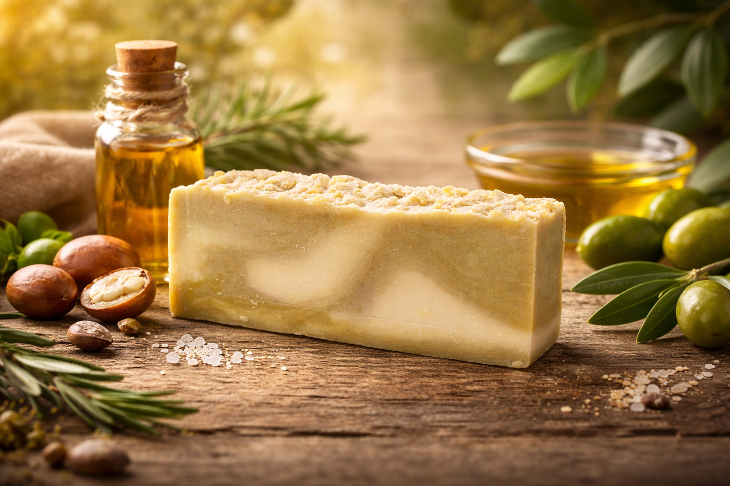 Argan Olivenöl Naturseife handgemacht
