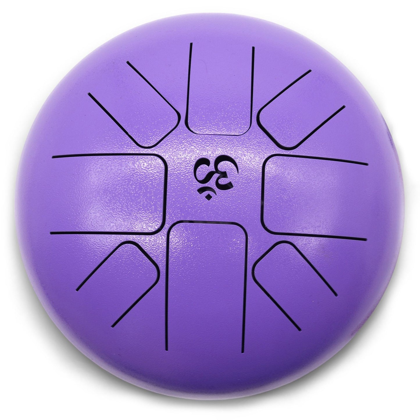 Steel Tongue Drum (22 x 16 cm) – OM Violett – Meditations- & Klanginstrument