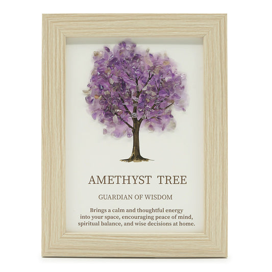 Amethyst Lebensbaum Bild – Symbol für Ruhe, Weisheit und spirituelle Balance