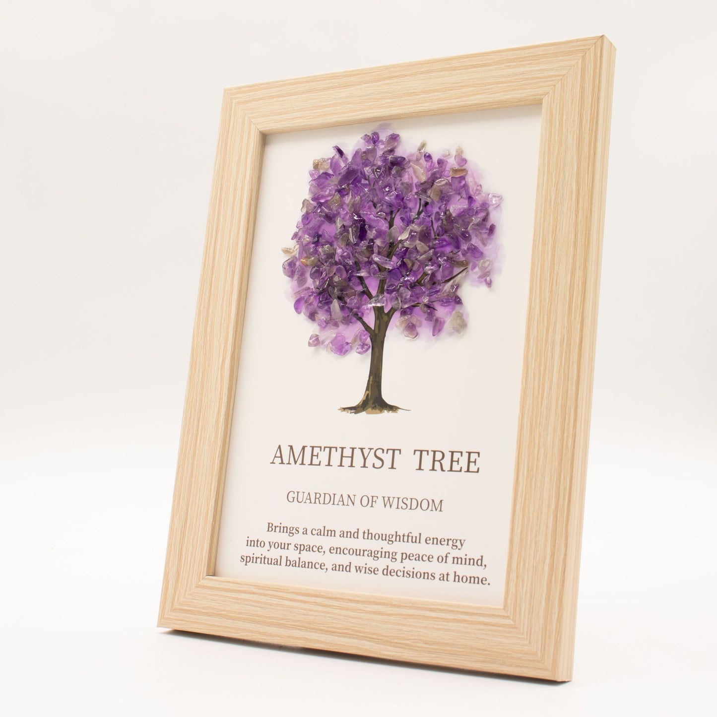Amethyst Lebensbaum Bild – Symbol für Ruhe, Weisheit und spirituelle Balance