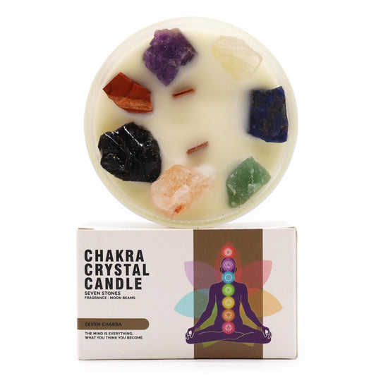 Chakra Kristallkerze – für Harmonie, Balance und bewusste Wohlfühlmomente