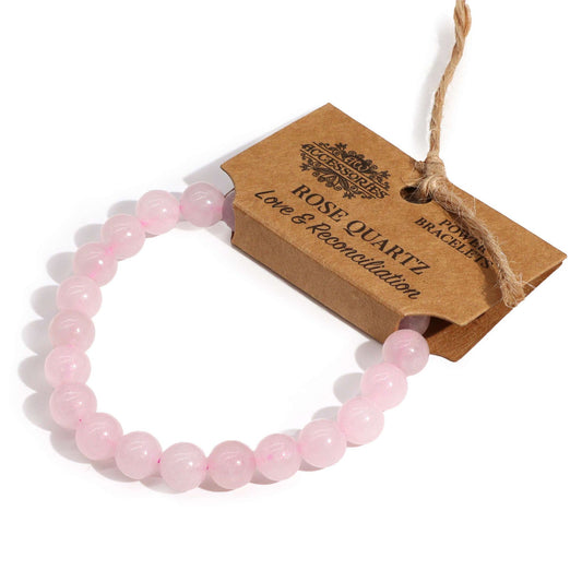 Rosenquarz Power Armband – für Liebe, Harmonie und innere Balance