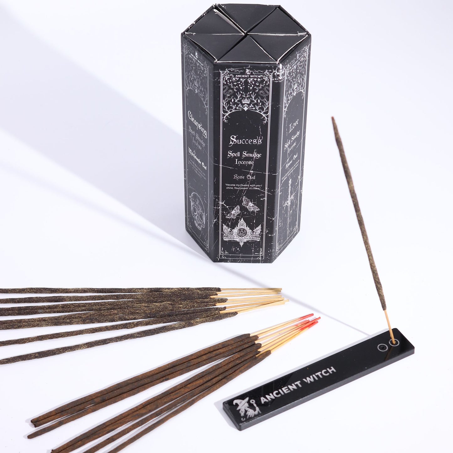 Ancient Witch Räucherset – 5 Ritual Incense Blends mit Pendel und Divination Map