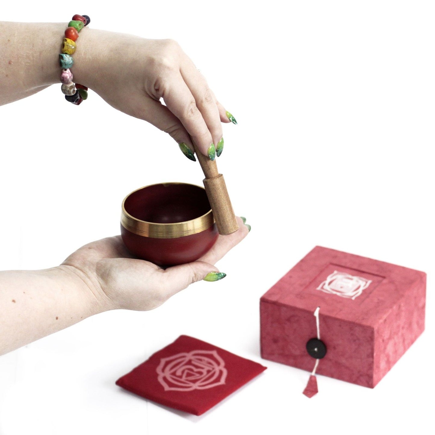 Herzchakra Klangschale – Chakra Singing Bowl (Grün) – Meditation & Entspannung