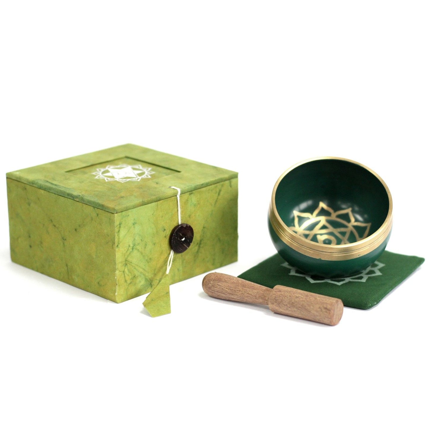 Herzchakra Klangschale – Chakra Singing Bowl (Grün) – Meditation & Entspannung