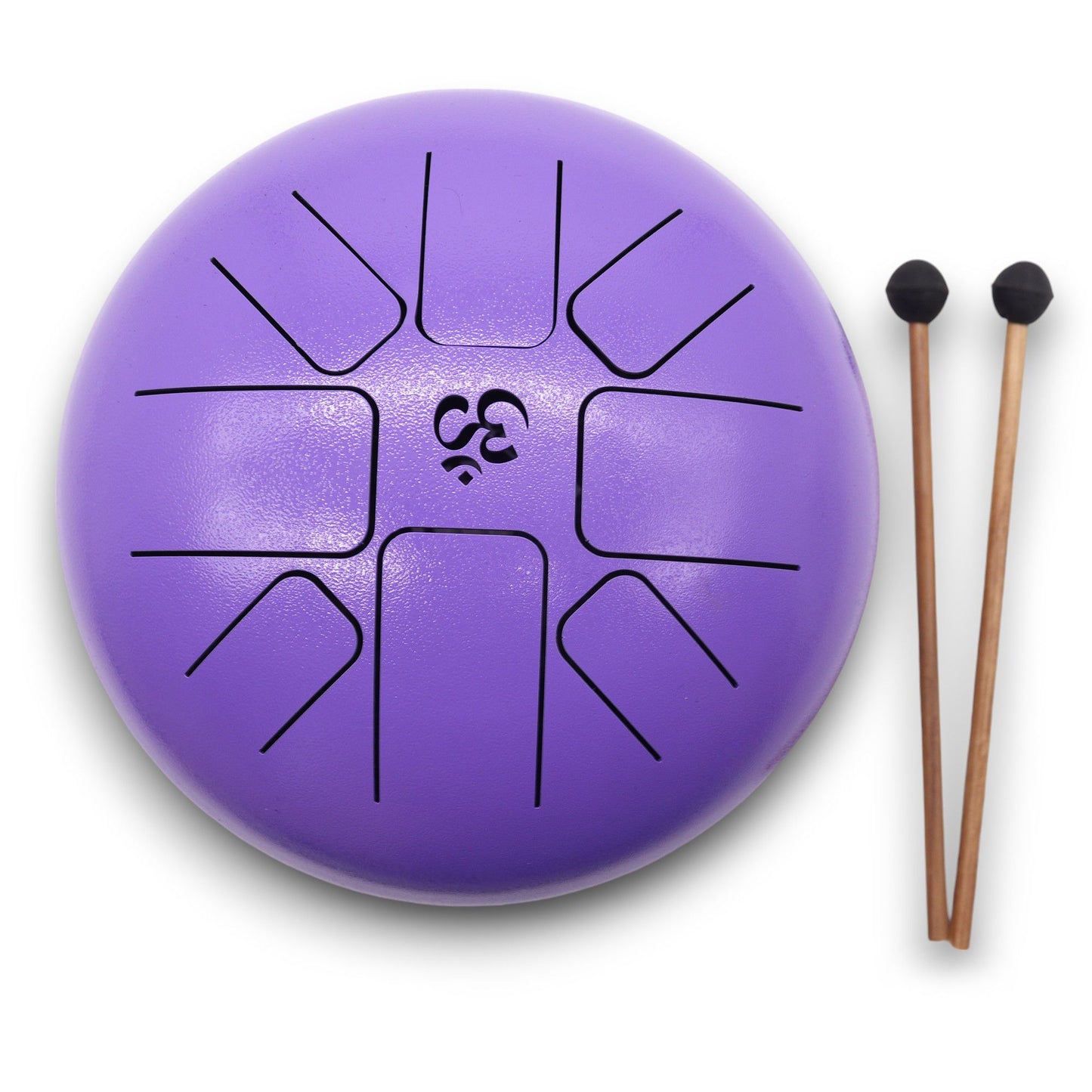 Steel Tongue Drum (22 x 16 cm) – OM Violett – Meditations- & Klanginstrument