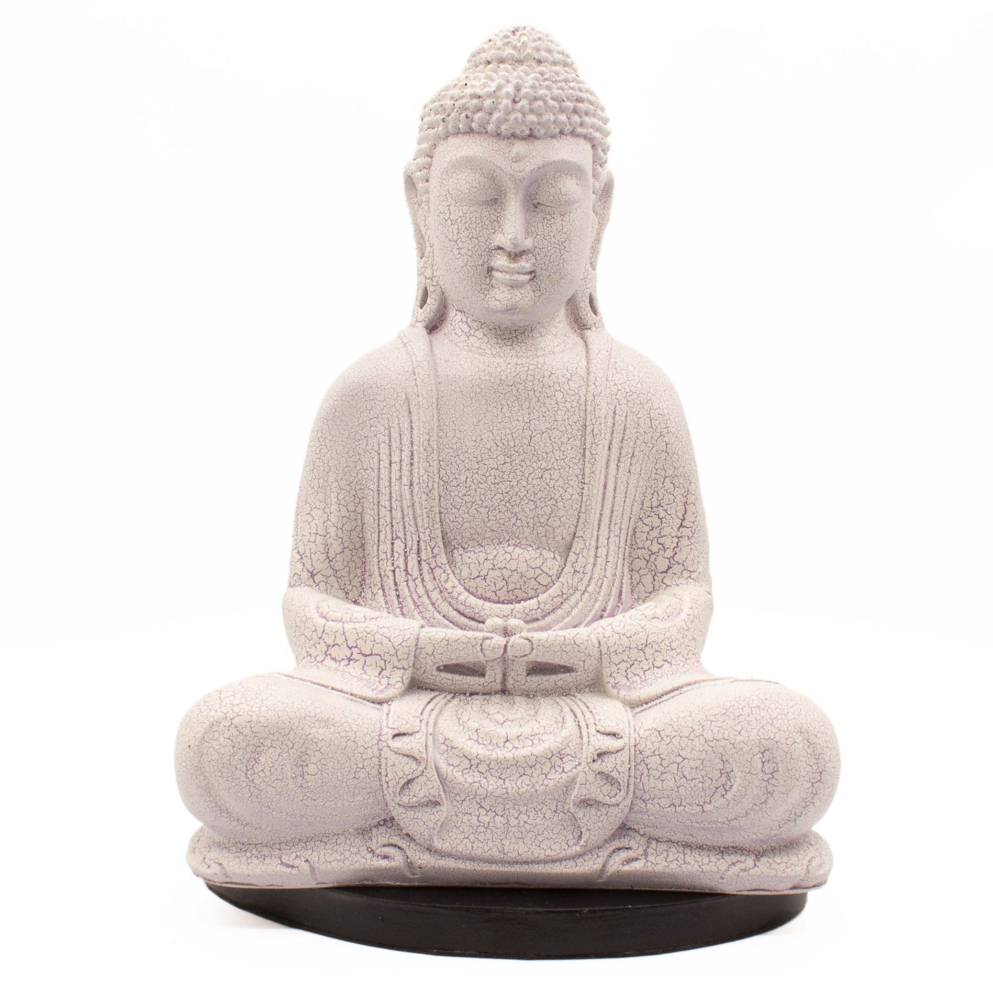 Meditations Buddha Lampe Lavender Crackle – sanftes Licht für Ruhe und Achtsamkeit