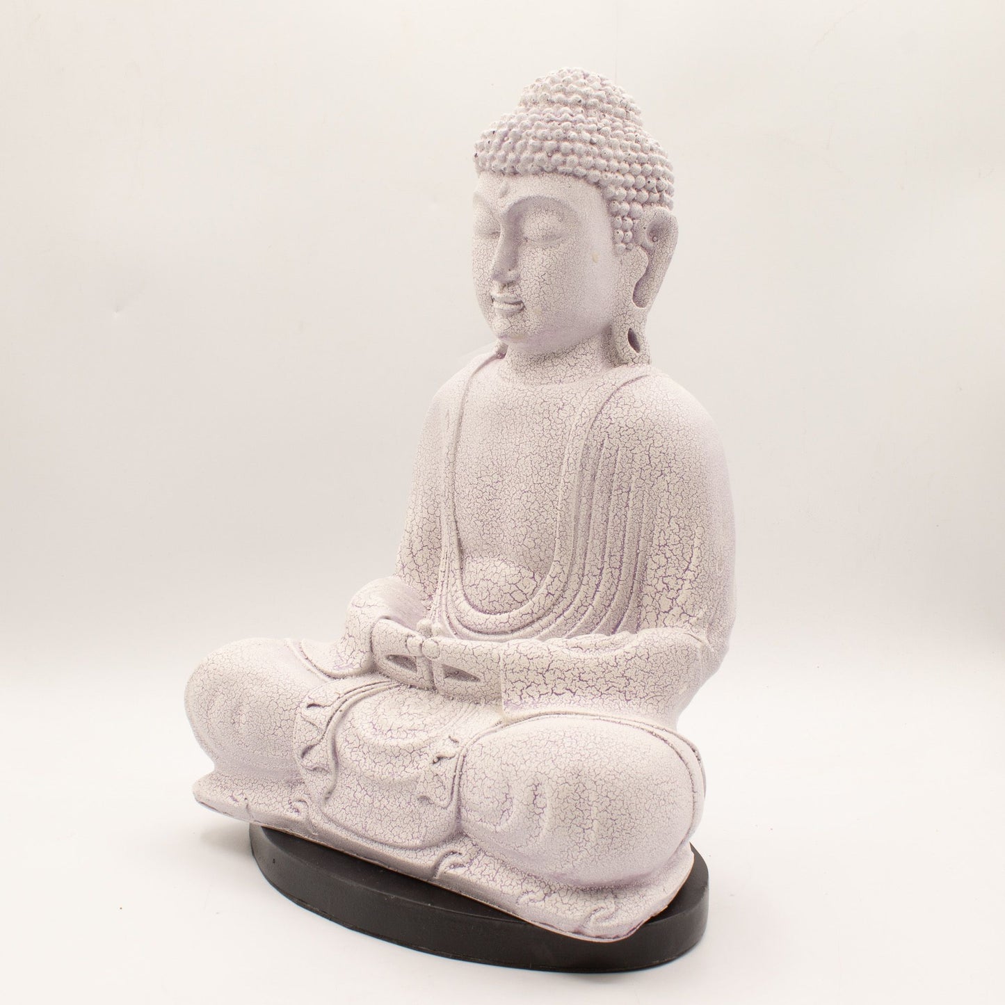 Meditations Buddha Lampe Lavender Crackle – sanftes Licht für Ruhe und Achtsamkeit