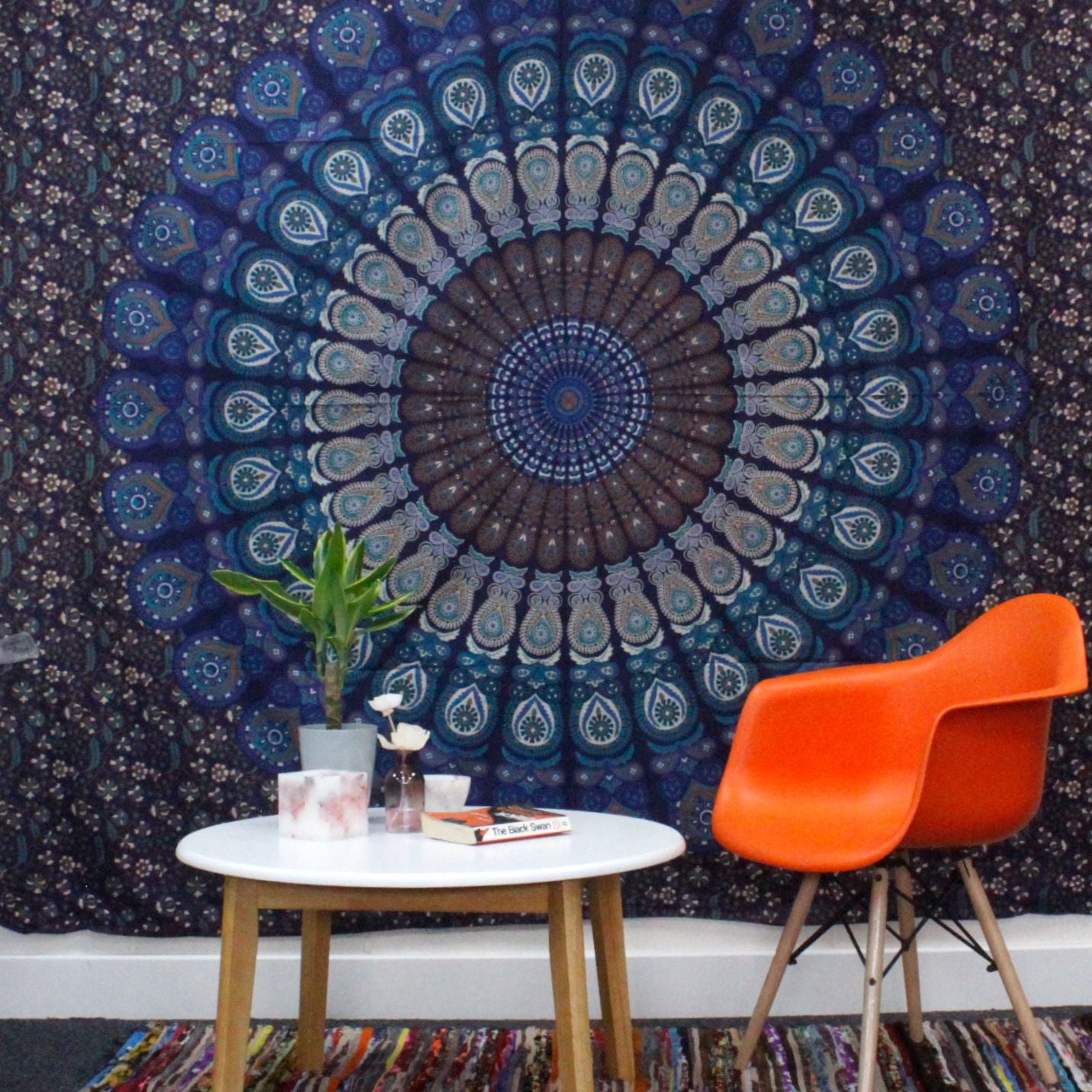 Baumwoll Tagesdecke & Wandbehang – Classic Mandala 230 x 200 cm