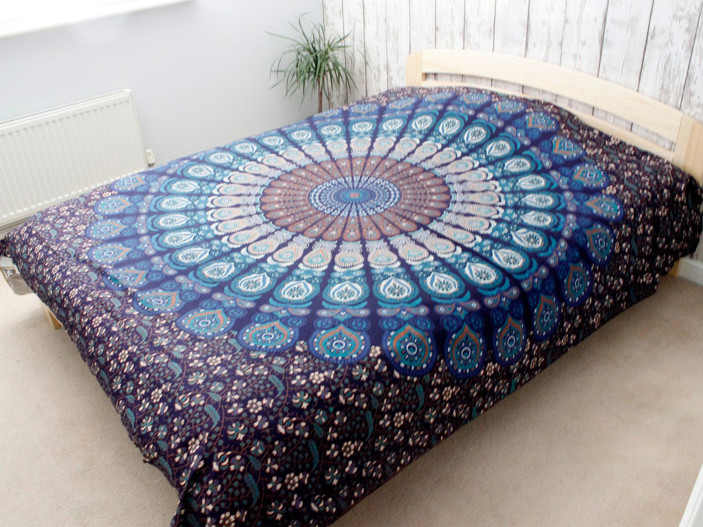Baumwoll Tagesdecke & Wandbehang – Classic Mandala 230 x 200 cm