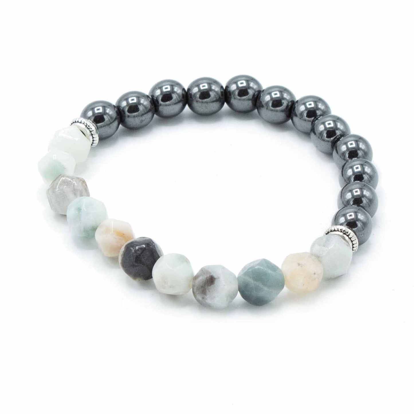 Facettiertes Edelstein Armband Mountain Jade – für Balance, Stabilität und innere Harmonie