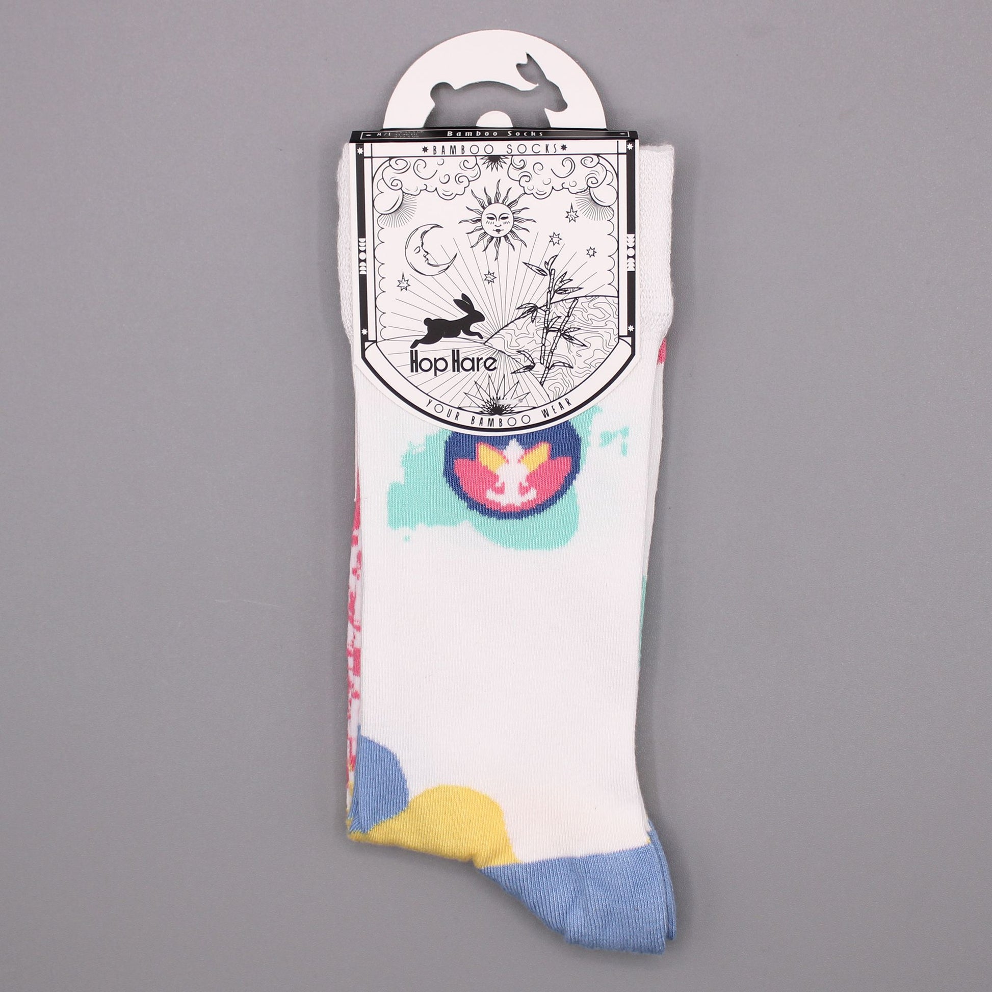 Bambus Yoga Socken getragen bei Yoga oder Meditation