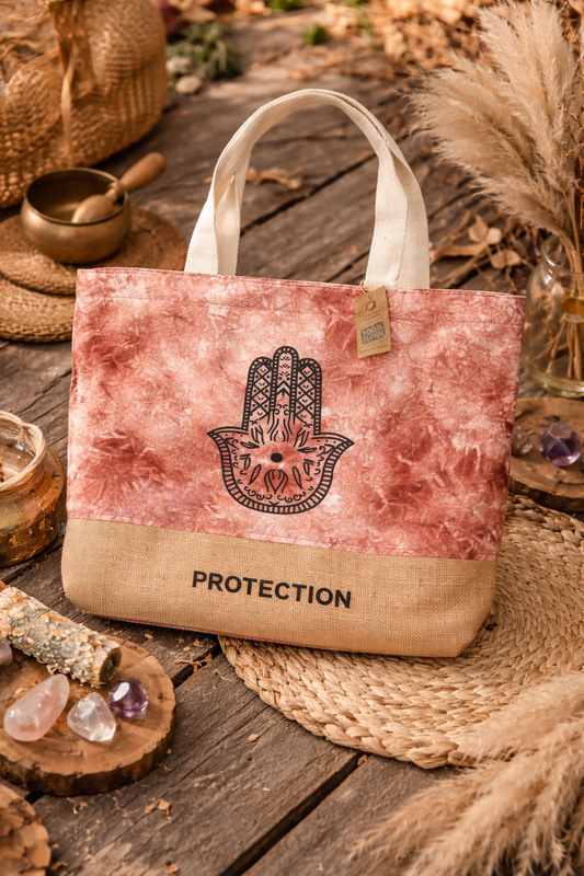 Hamsa Protection Bag Terrakotta