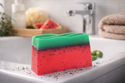 Naturseife Wassermelone Detail