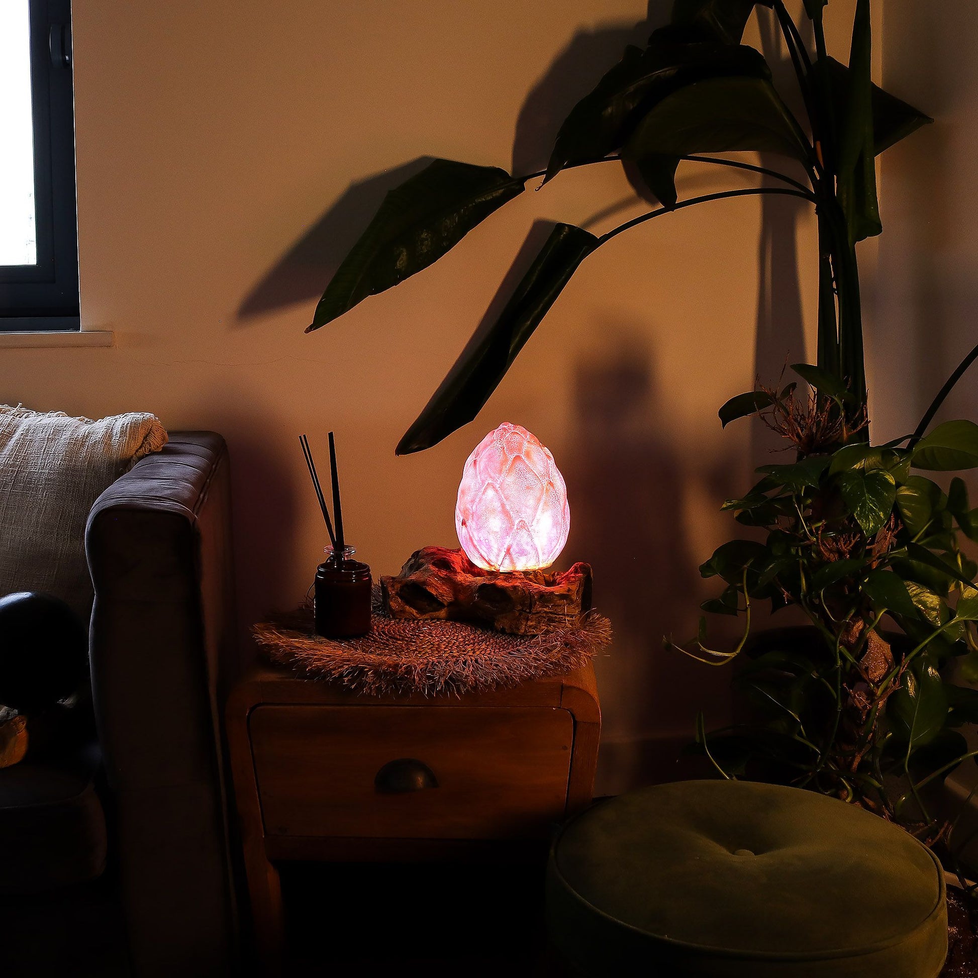 Spirituelle Lotus Tischlampe Deko