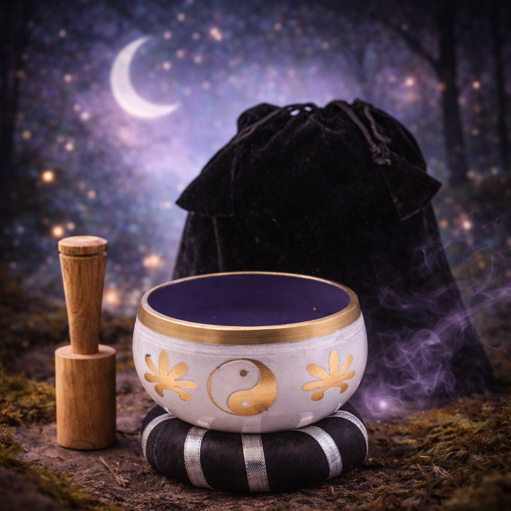 Yin Yang Klangschalen Set für Meditation und Entspannung